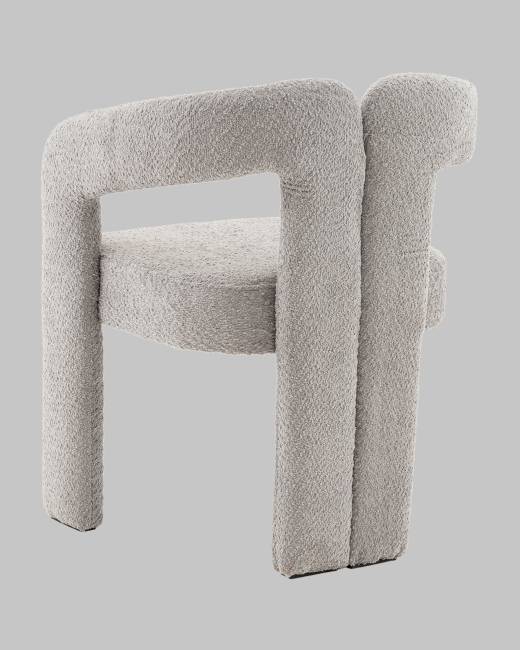 Стул Болинджер букле светло-серый