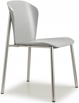 Стул деревянный Finn Metal Wood матовый никель, матовый серый бук 480х530х780 мм