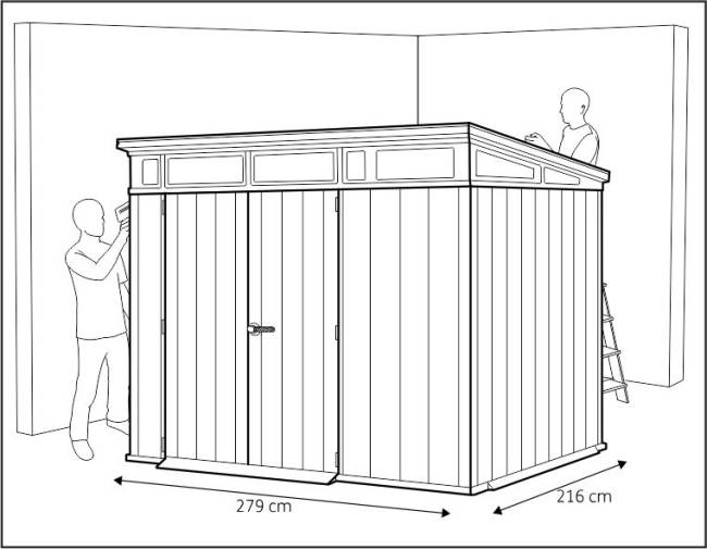 Сарай "Артисан 9х7" (размеры 279 х 216 см) Сарай "Артисан 9х7" (размеры 279 х 216 см)