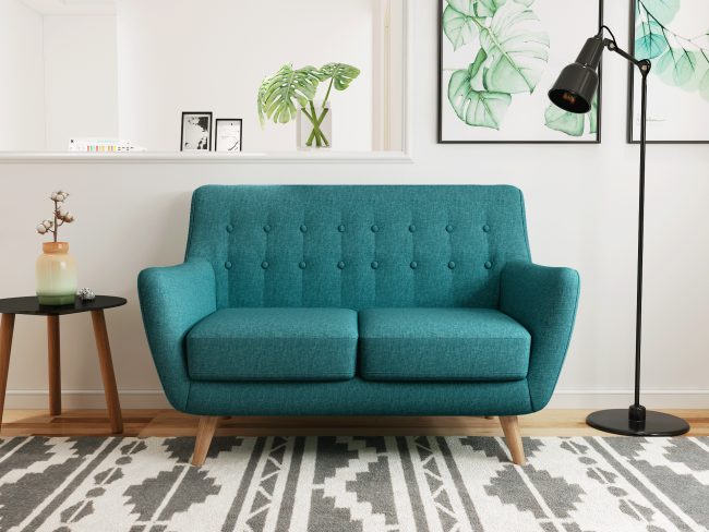 Комплект диван двухместный + кресло MADRID бирюзовый