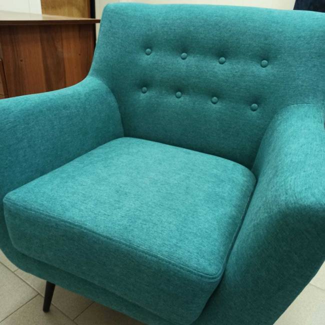 Комплект диван двухместный + кресло MADRID бирюзовый
