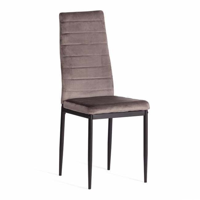 Стул Easy (mod. 24-1) / 1 шт. в упаковке металл, вельвет, 49 х 41 х 98 см, Dark grey (темно-серый) HLR24 / черный Dark grey (темно-серый) HLR24 / черный металл, вельвет