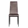 Стул Easy (mod. 24-1) / 1 шт. в упаковке металл, вельвет, 49 х 41 х 98 см, Dark grey (темно-серый) HLR24 / черный Dark grey (темно-серый) HLR24 / черный металл, вельвет