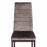 Стул Easy (mod. 24-1) / 1 шт. в упаковке металл, вельвет, 49 х 41 х 98 см, Dark grey (темно-серый) HLR24 / черный Dark grey (темно-серый) HLR24 / черный металл, вельвет