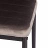 Стул Easy (mod. 24-1) / 1 шт. в упаковке металл, вельвет, 49 х 41 х 98 см, Dark grey (темно-серый) HLR24 / черный Dark grey (темно-серый) HLR24 / черный металл, вельвет