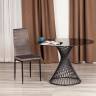 Стул Easy (mod. 24-1) / 1 шт. в упаковке металл, вельвет, 49 х 41 х 98 см, Dark grey (темно-серый) HLR24 / черный Dark grey (темно-серый) HLR24 / черный металл, вельвет