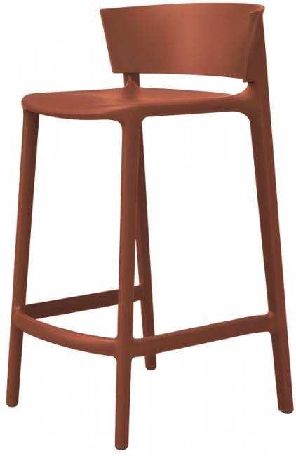 Стул пластиковый полубарный Africa Basic глиняный 480x470x845 мм