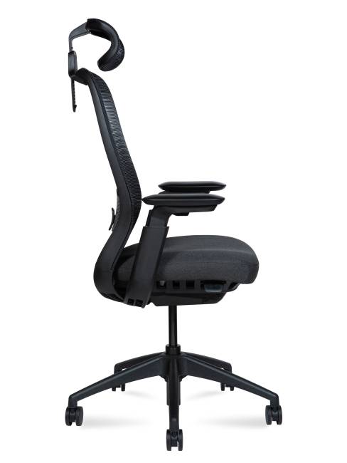 Кресло офисное / Tesla / черная сетка/черная ткань Кресло офисное / Tesla / черная сетка/черная ткань