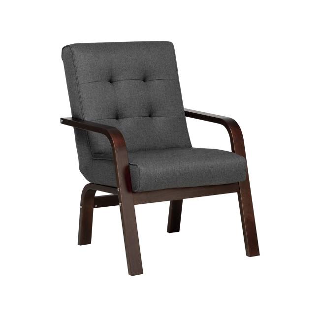 Кресло Leset Модена Орех текстура Malmo 95 (темно-серый)