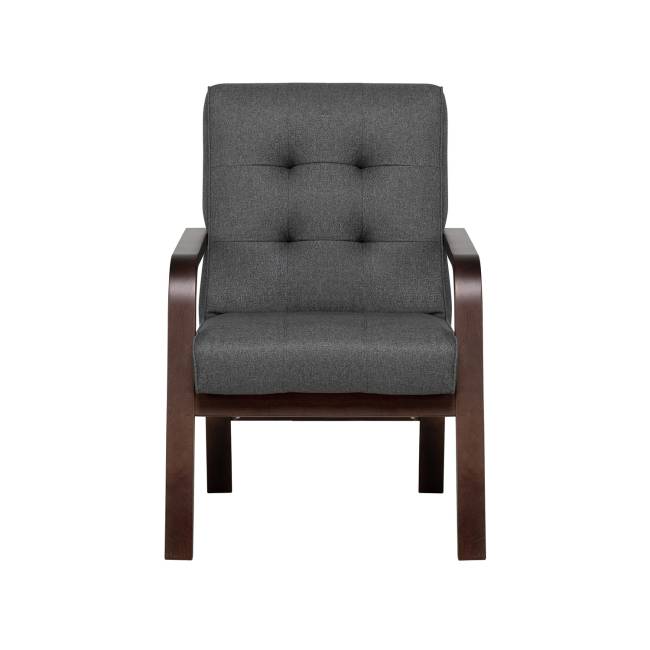 Кресло Leset Модена Орех текстура Malmo 95 (темно-серый)