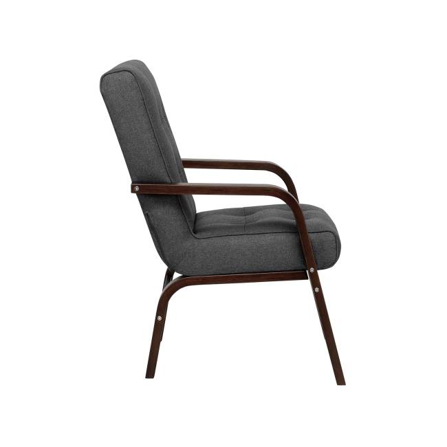 Кресло Leset Модена Орех текстура Malmo 95 (темно-серый)