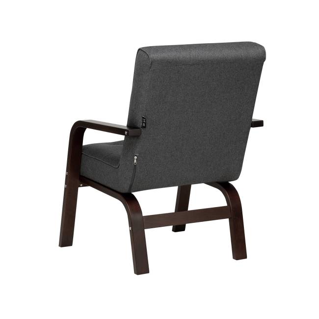 Кресло Leset Модена Орех текстура Malmo 95 (темно-серый)