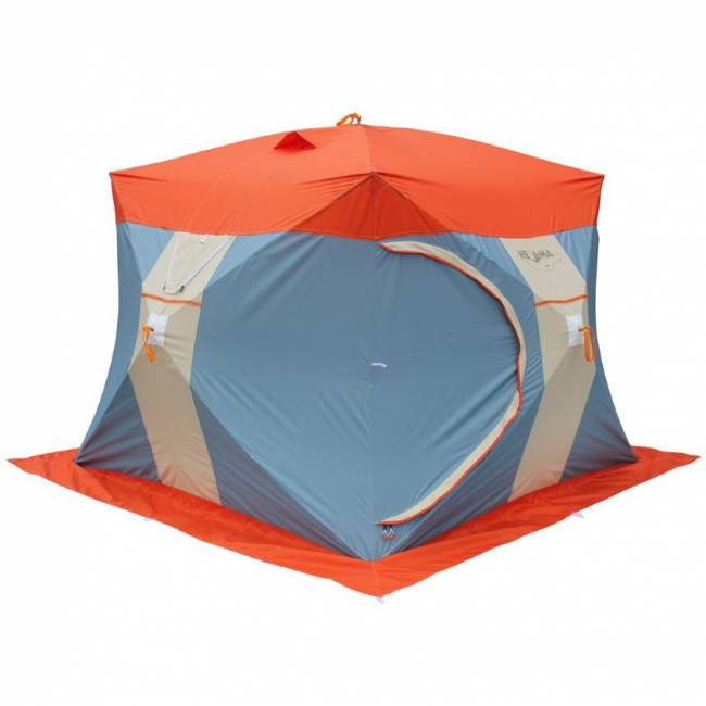 Палатка для зимней рыбалки Митек Нельма Куб-3 Люкс (двухслойная)