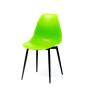 Стул Туссе чёрный /зелёный