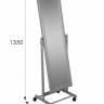 Зеркало напольное BeautyStyle 27 серый  135 см х 42,5 см
