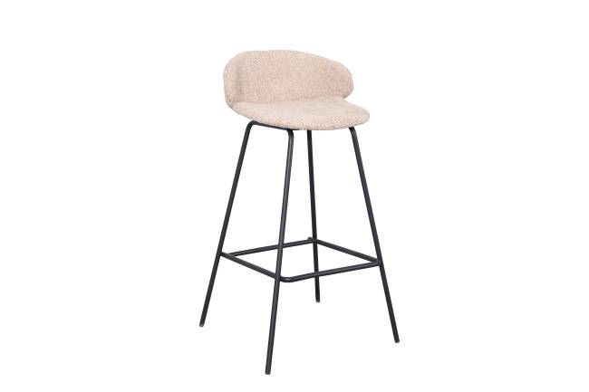 Стул барный Nita букле кофейный