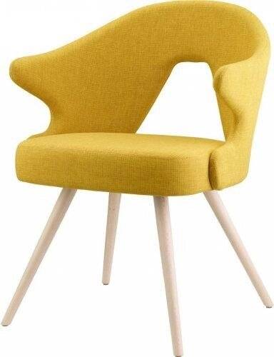 Кресло деревянное мягкое Scab Design, You отбеленный бук, желтый