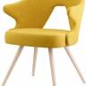 Кресло деревянное мягкое Scab Design, You отбеленный бук, желтый