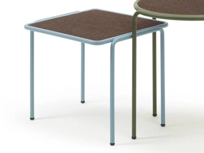 Столик кофейный металлический Dress Code голубой, черный 450х410х400 мм