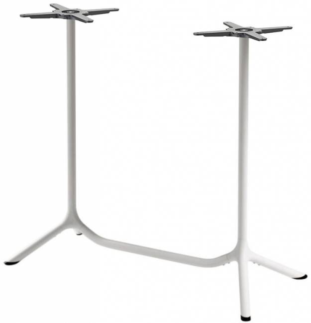 Подстолье металлическое барное двойное Tripe Double белый 1140х540х1090 мм