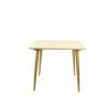 Стол Монте М 90, Натуральное дерево/Слоновая кость