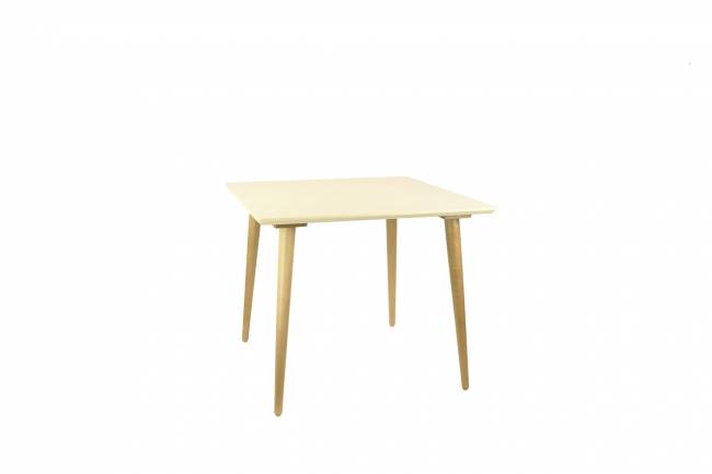 Стол Монте М 90, Натуральное дерево/Слоновая кость