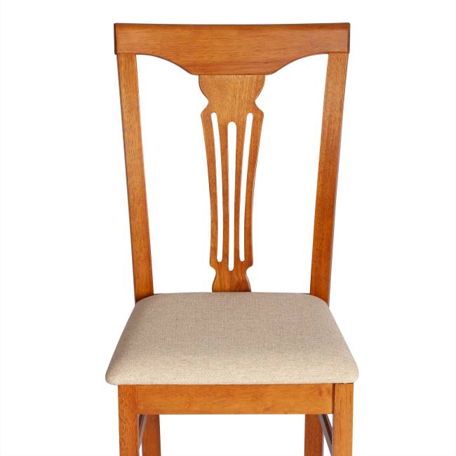 Стул - Гермес/ Hermes дерево гевея, 43х49х94см, Espresso, ткань бежевая (S178-4) (Комплект из 2 шт.) дуб дерево гевея