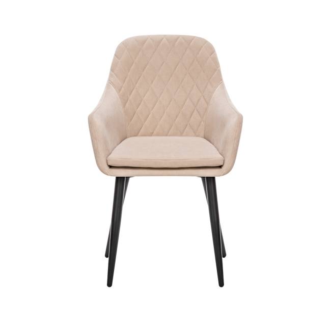 Стул с подлокотниками Leset Слим, каркас Черный, велюр Бежевый Бежевый Черный Стул с подлокотниками Leset Слим, каркас Черный, велюр Бежевый Бежевый Черный