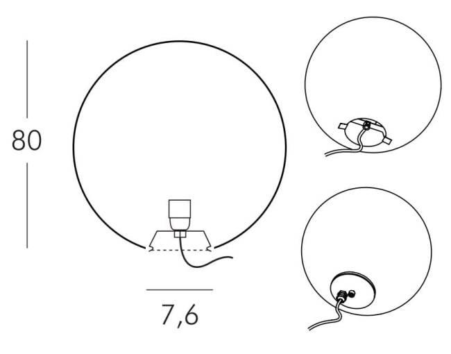 Светильник пластиковый Шар 80 Globo Lighting OUT белый Ø800х800 мм Светильник пластиковый Шар 80 Globo Lighting OUT белый Ø800х800 мм