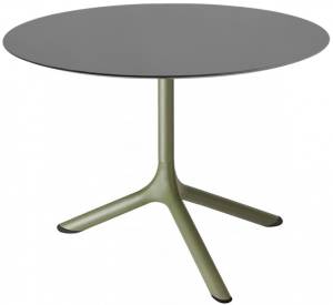 Столик ламинированный кофейный Tripe оливковый, антрацит Ø700х510 мм