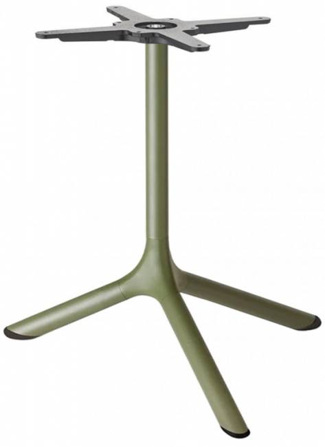 Столик ламинированный кофейный Tripe оливковый, антрацит Ø700х510 мм