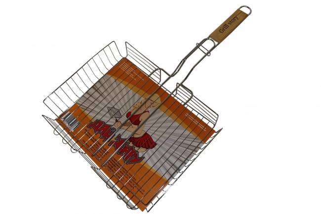 Решетка -гриль Дай Жару 310х240х55мм Глубокая Малая пищевая сталь