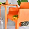 Кресло пластиковое Box оранжевый 650х580х800 мм Кресло пластиковое Box оранжевый 650х580х800 мм
