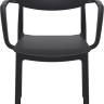 Кресло пластиковое Lisa черный 540х530х820 мм Кресло пластиковое Lisa черный 540х530х820 мм