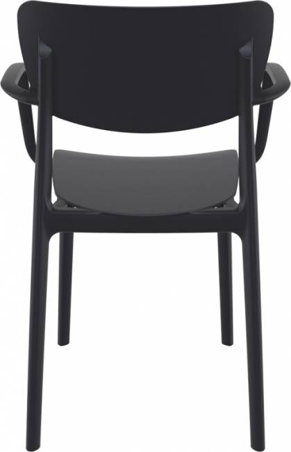Кресло пластиковое Lisa черный 540х530х820 мм Кресло пластиковое Lisa черный 540х530х820 мм