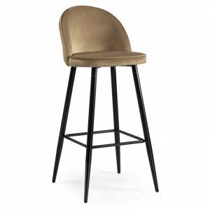 Барный стул Dodo 1 beige with edging / black