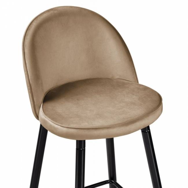 Барный стул Dodo 1 beige with edging / black