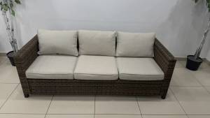 Диван KARL 3-х местный в коричневом цвете