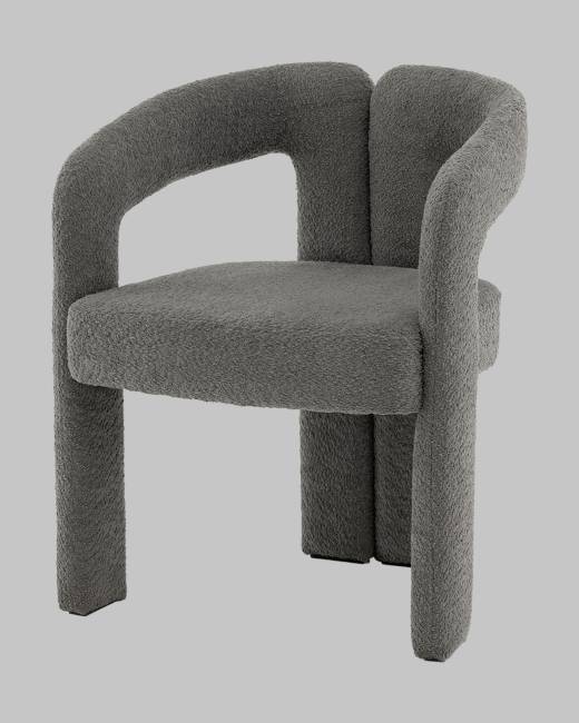 Стул Болинджер букле темно-серый