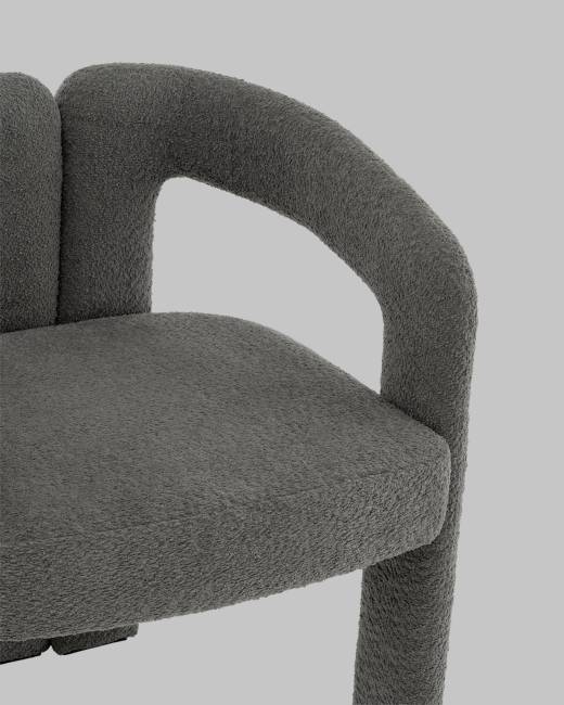 Стул Болинджер букле темно-серый