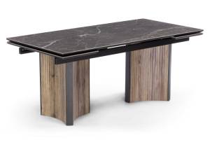 Саливан 180x90 черный кварц / дуб бомонд лофт