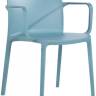 Кресло пластиковое Evo-K голубой 570х540х780 мм