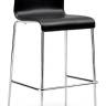 Стул барный с обивкой Icon BDK хромированный, черный 520х520х960 мм Стул барный с обивкой Icon BDK хромированный, черный 520х520х960 мм