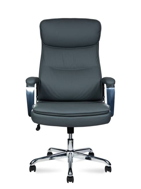 Кресло офисное / Атлас / Atlas / серая экокожа