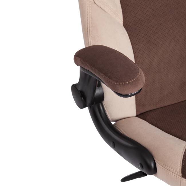 Кресло BAZUKA коричневый/бежевый/коричневый перфорированный флок