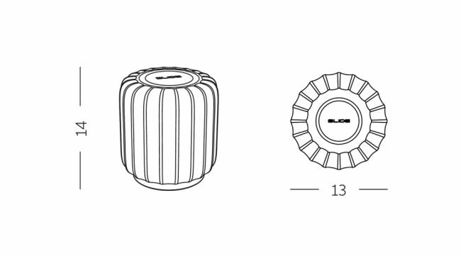Светильник пластиковый настольный Cordialina Lighting LED белый Ø130х140 мм