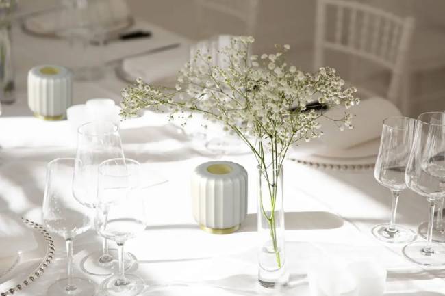 Светильник пластиковый настольный Cordialina Lighting LED белый Ø130х140 мм