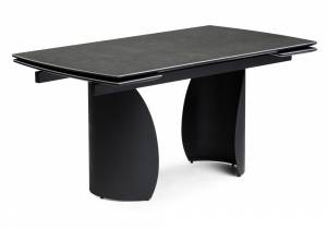 Керамический стол Готланд 160(220)х90х79 ink gray / черный