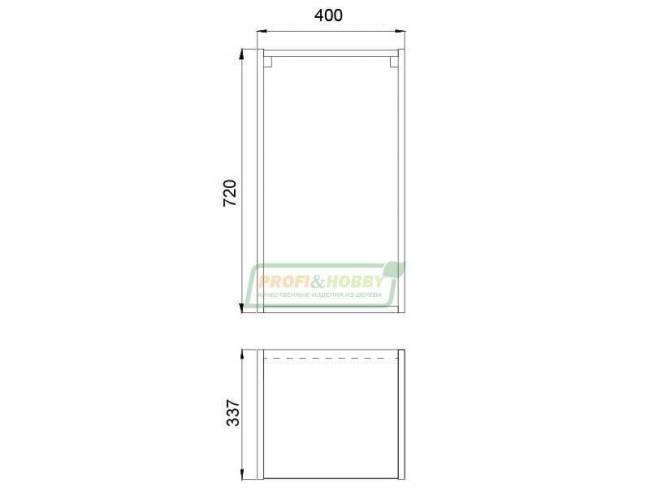 Шкаф (корпус) 400х340х720
