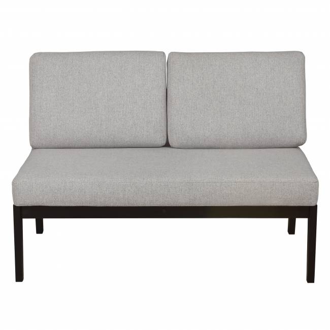 Диван-скамья Массив мягкая ткань серый, каркас венге Диван-скамья Массив мягкая ткань серый, каркас венге